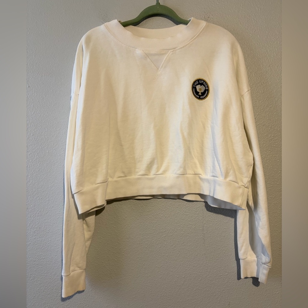 The Upside Topspin Dominique Crew Neck Long Sleeve Pickleball Sweatshirt - Picture 2 of 4